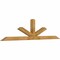 Ekena Millwork Saratoga Rough Sawn Timber Gable Bracket, Western Red Cedar, 96"W x 24"H x 4"D x 4"F, 6/12 Pitch GBW096X24X0404SAR00RWR - alternate 5